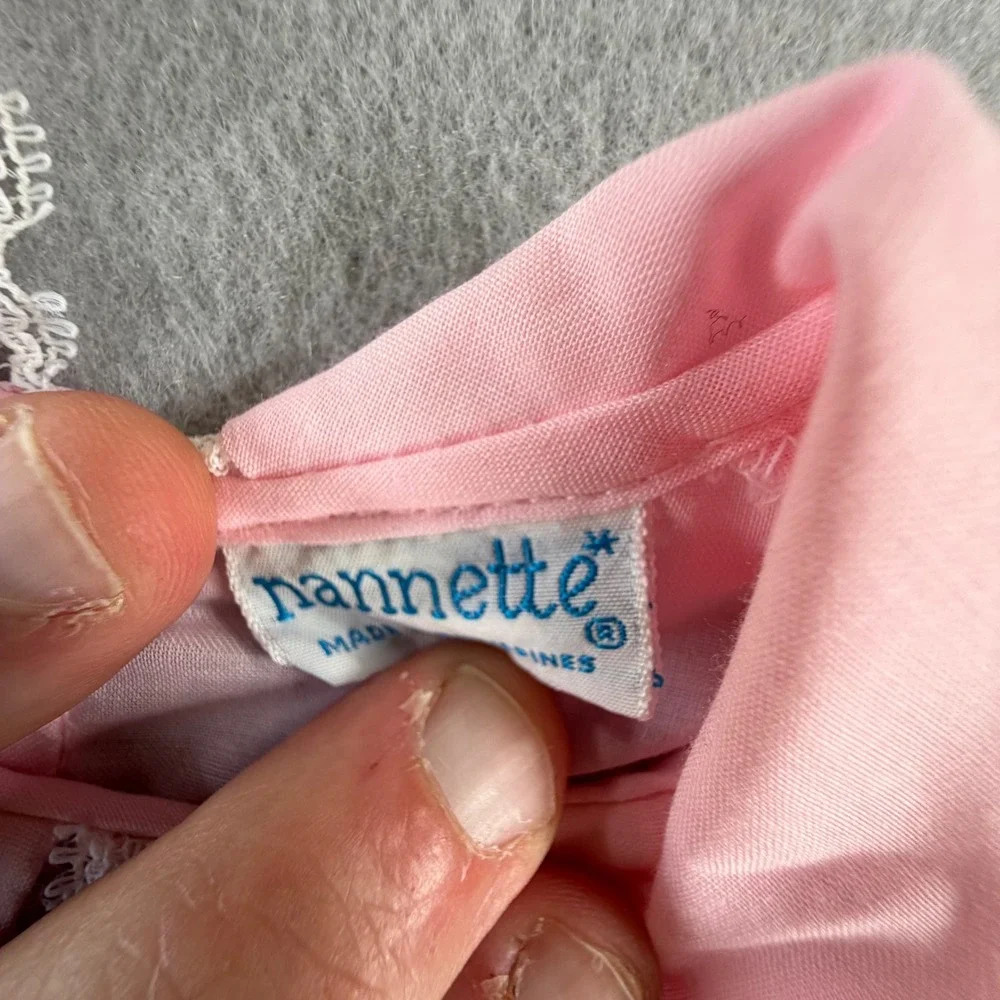 Vintage Baby Girl Clothing Lot 7 Pc Dresses Bloomers Lace Sears Mayfair Nannette